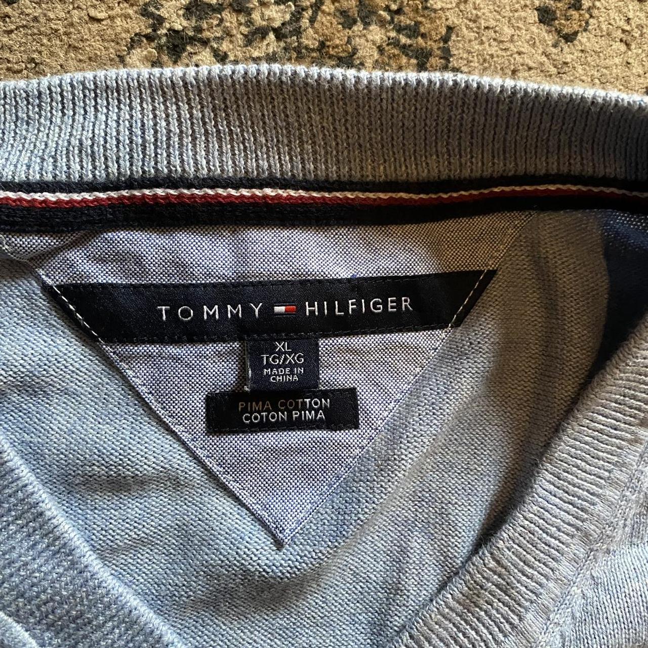 Tommy Hilfiger Men's Grey Jumper | Depop