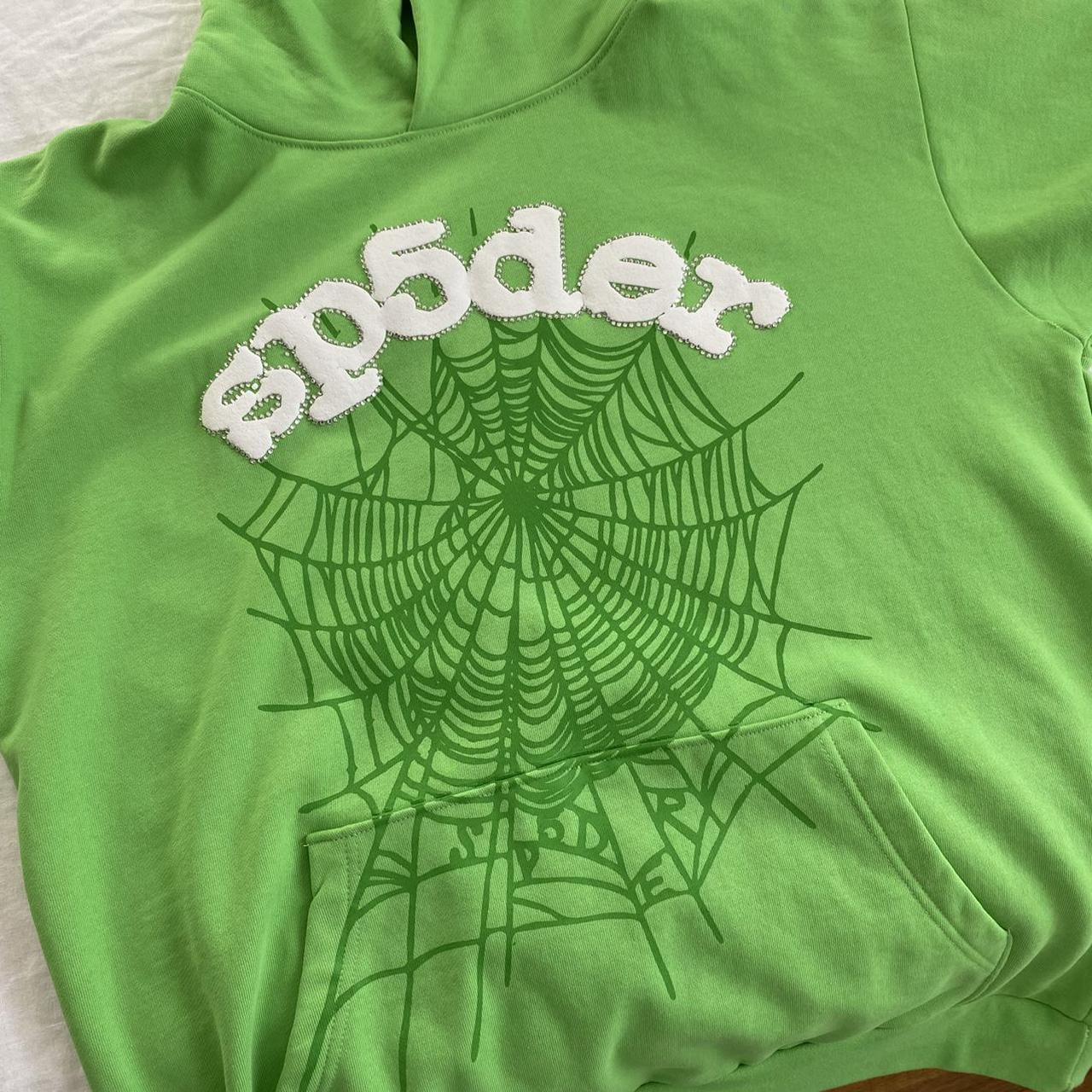 sp5der green hoodie