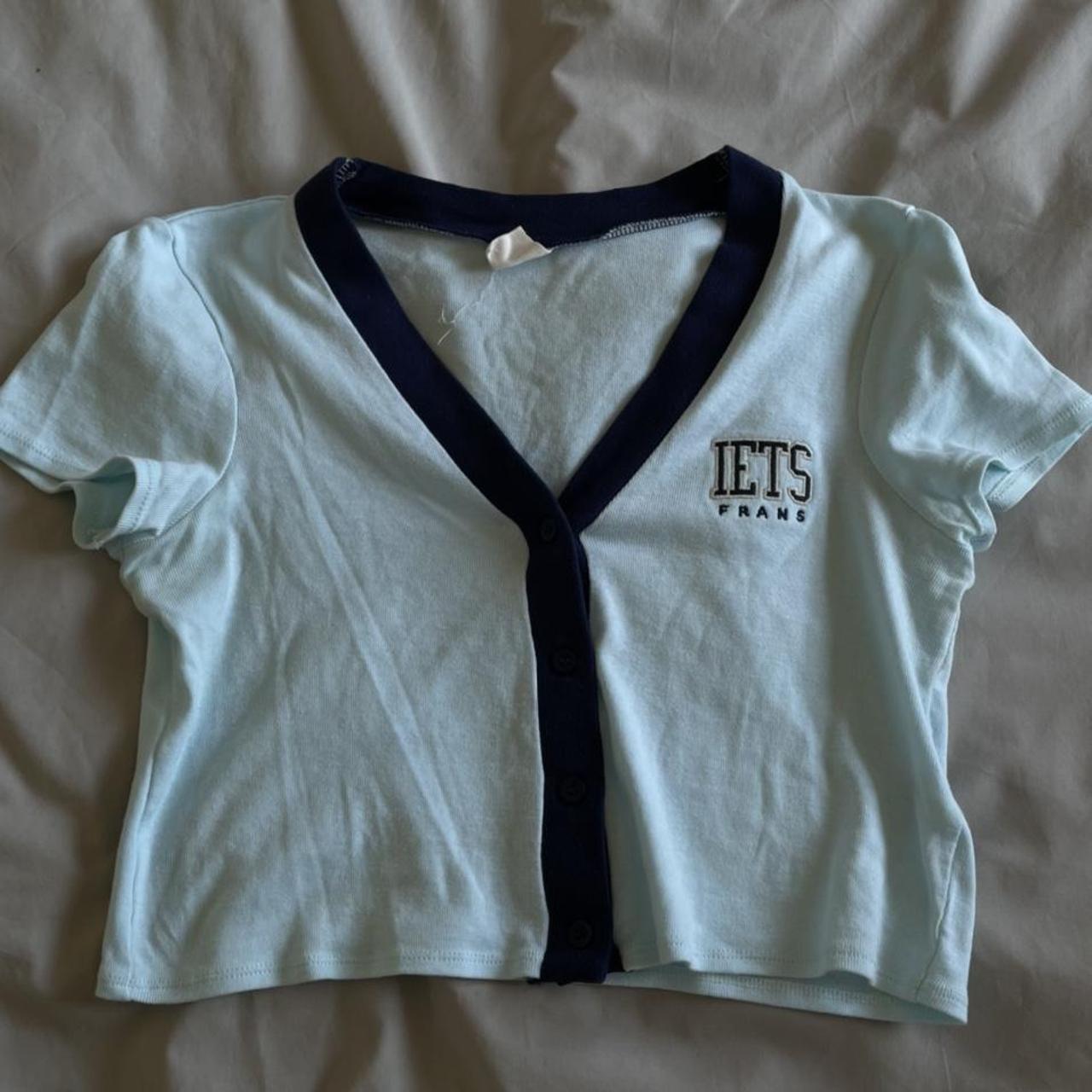 iets frans button up tee bought for around £25... - Depop