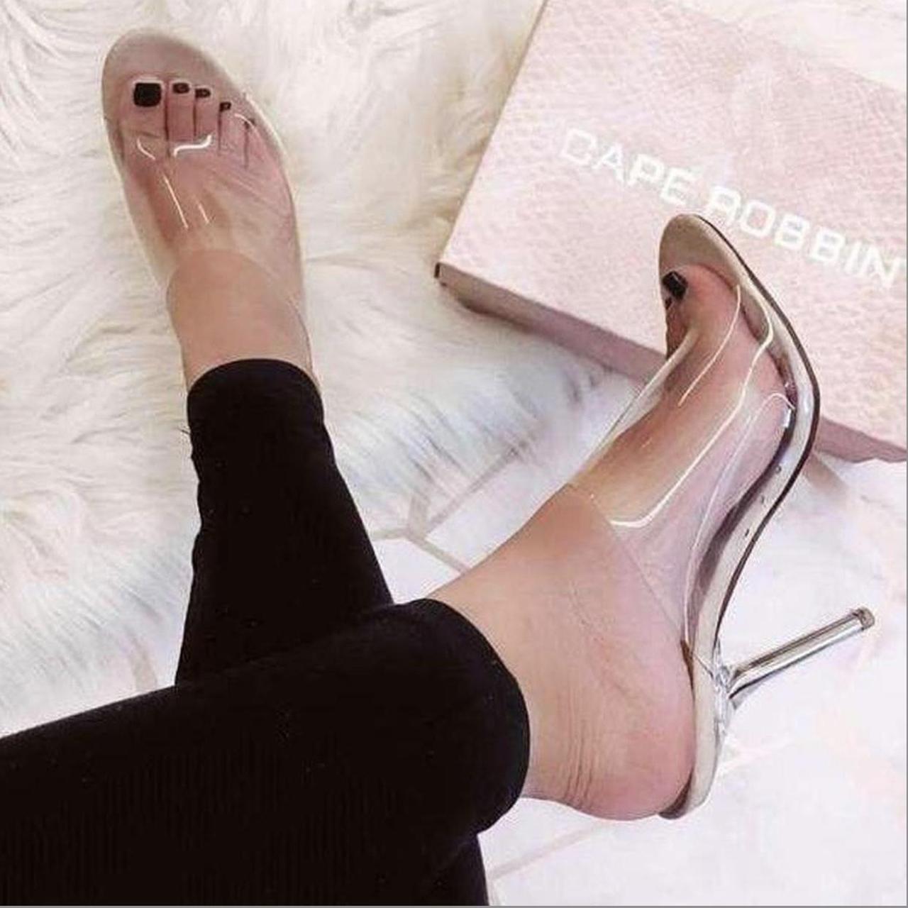 Sale 2024 perspex heels