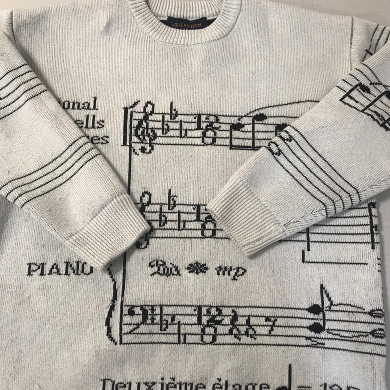 PARTITION INTARSIA CREWNECK Large , used condition - Depop