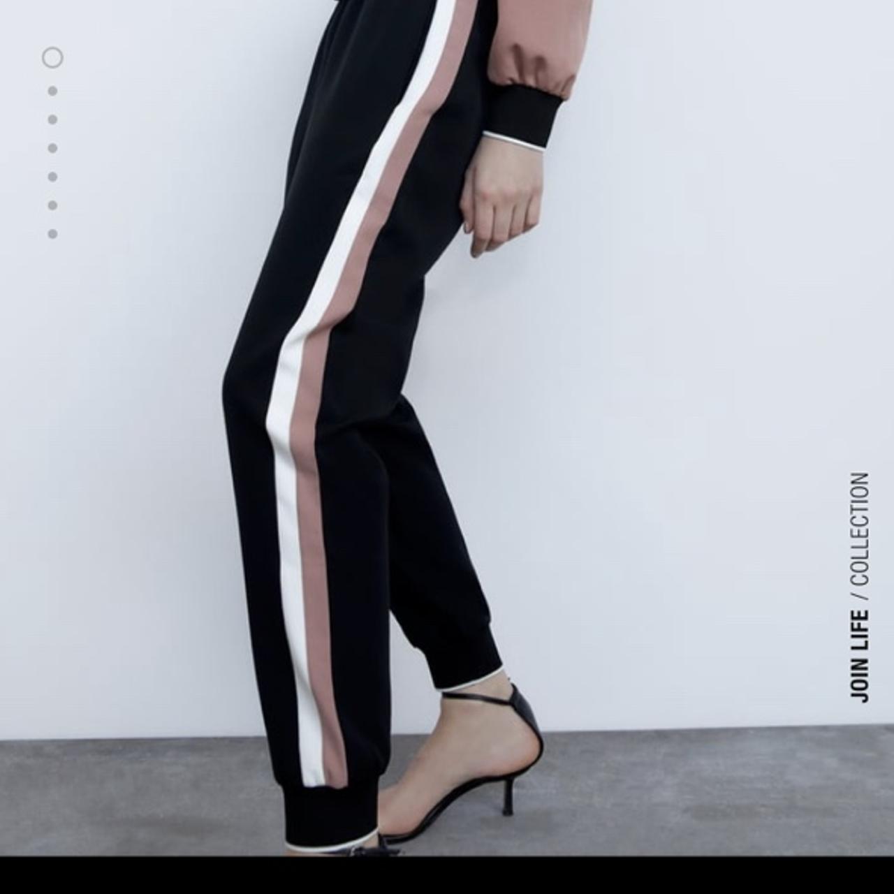 Zara pink and online black tracksuit