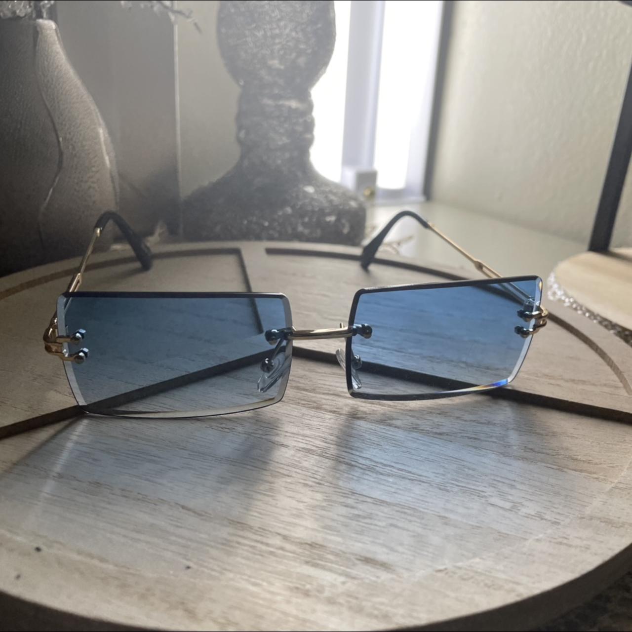 Blue Bartier glasses cheap Cartier glasses