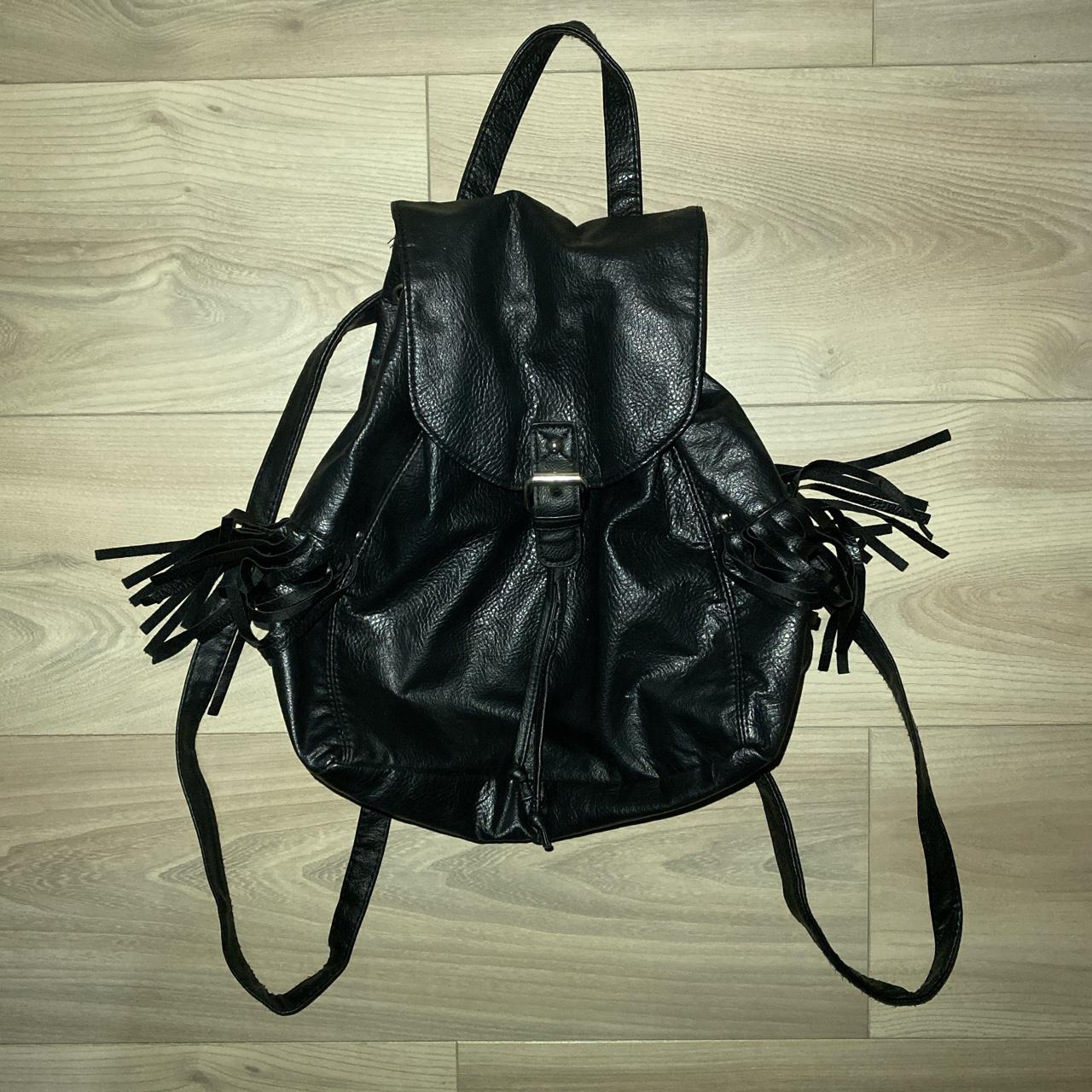 Firetrap leather outlet backpack