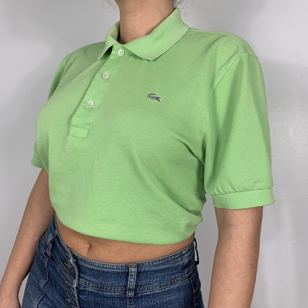 lime green lacoste polo