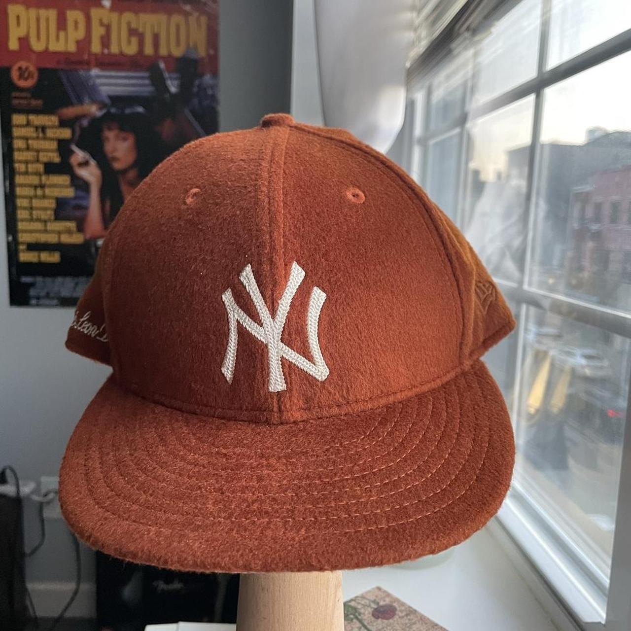 New Era x Aimé Leon Dore Moleskin Burnt... - Depop