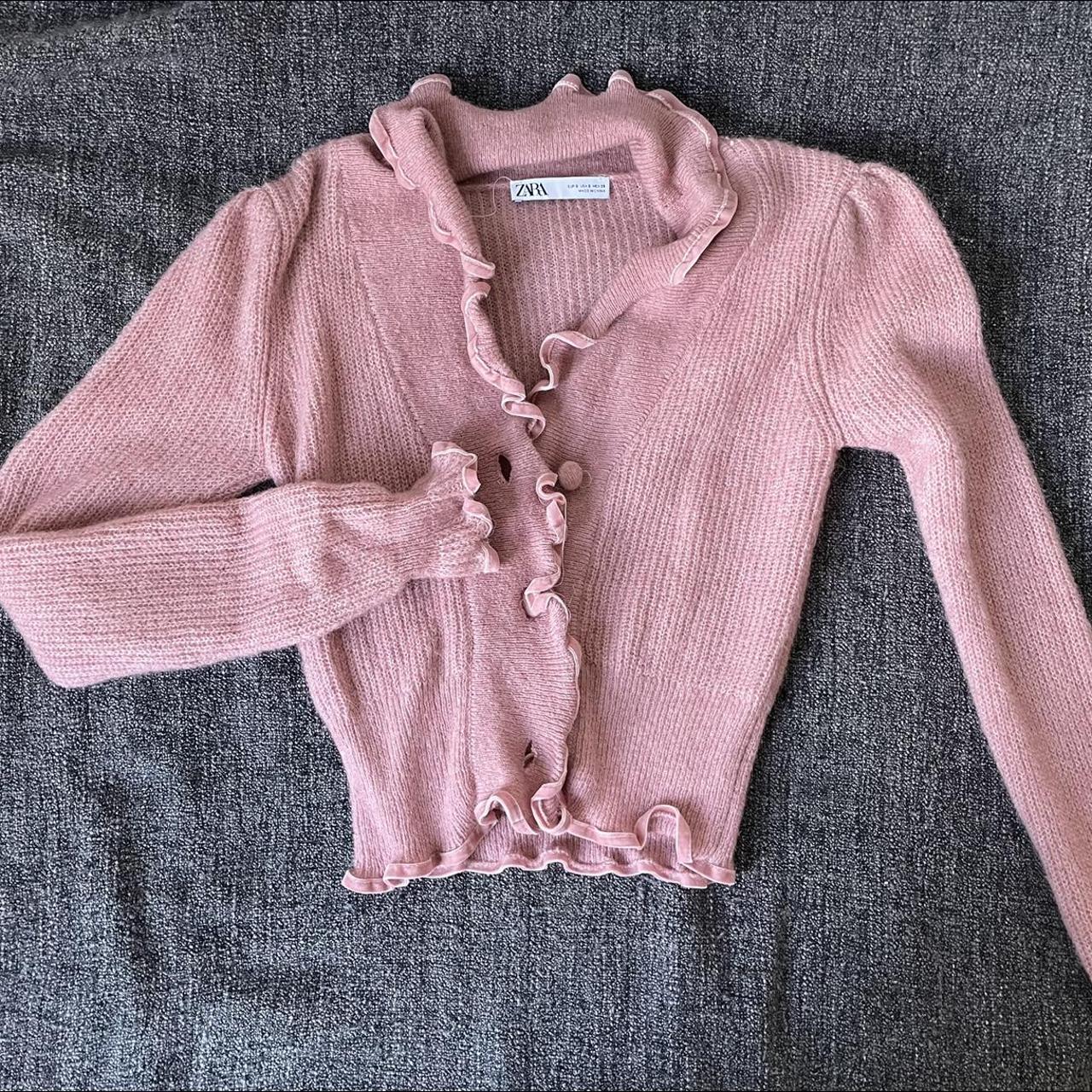 Zara Women's Pink Cardigan | Depop