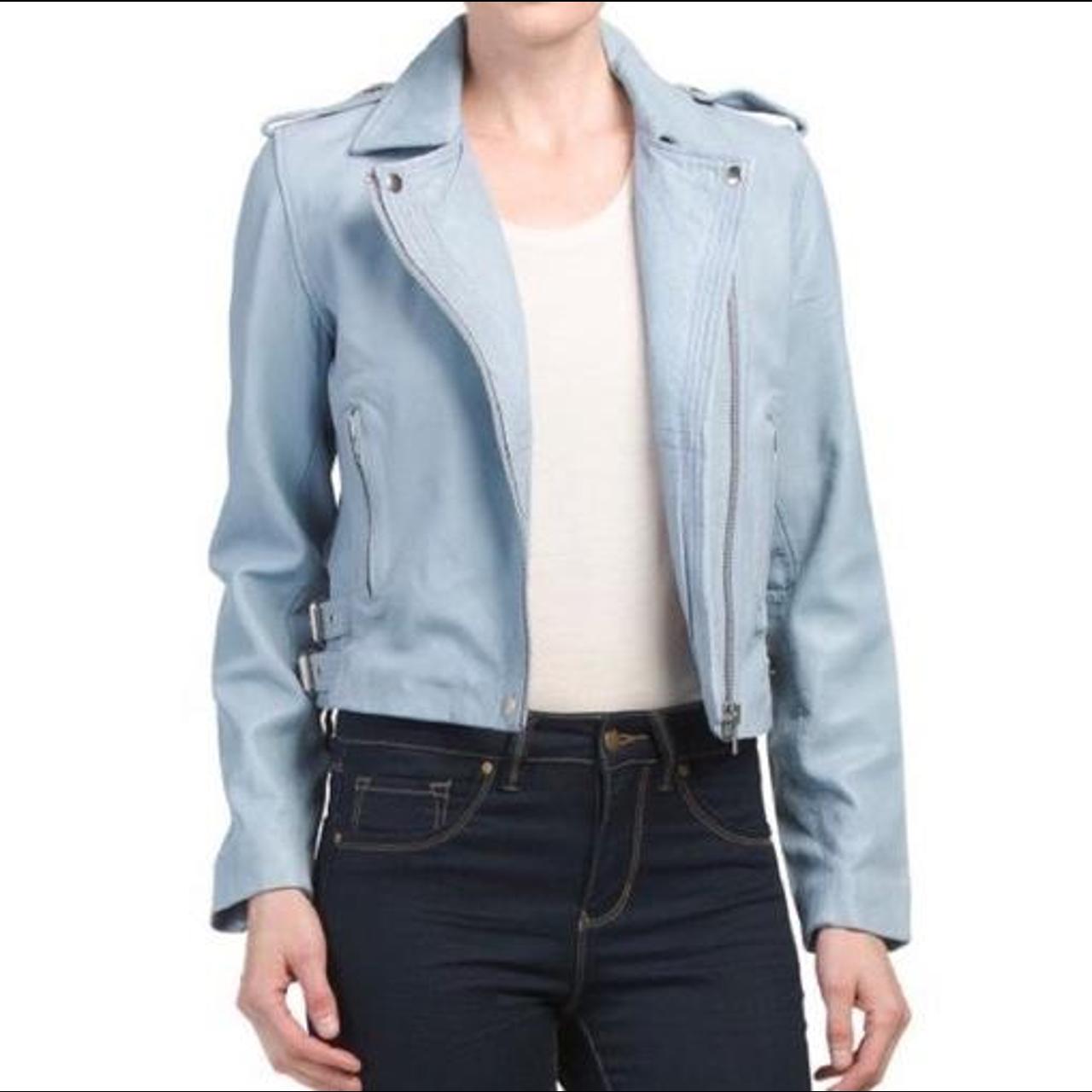 AMARYLLIS Genuine Soft Leather Moto Jacket Light