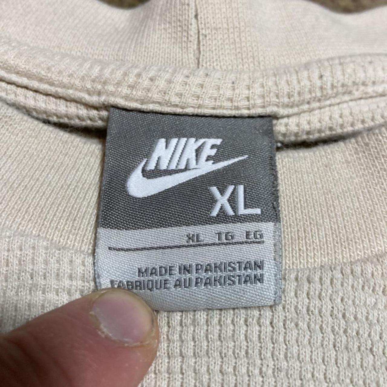 Y2K vintage Nike silver tag earth tone embroidered... - Depop