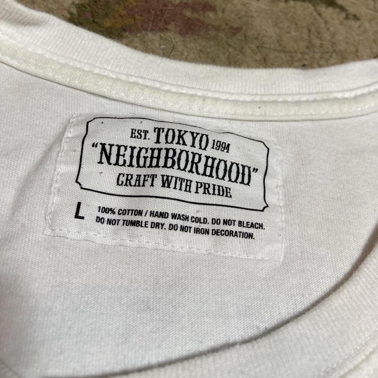 Neighborhood Men's White and Black T-shirt (2)