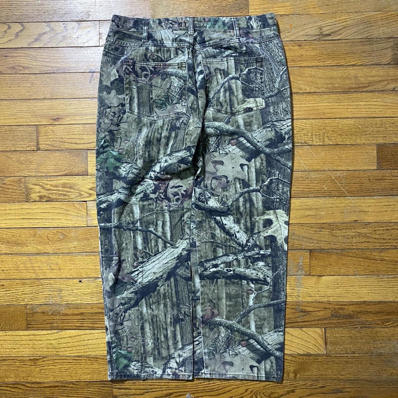 Mossy Oak camouflage double knee pants Y2K Measures... - Depop