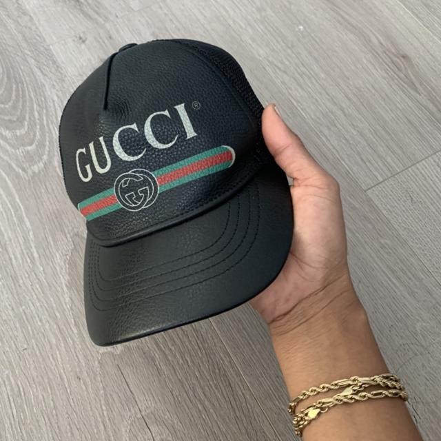 Authentic GUCCI Cap Hat Baseball Denim Blue Size M 58cm