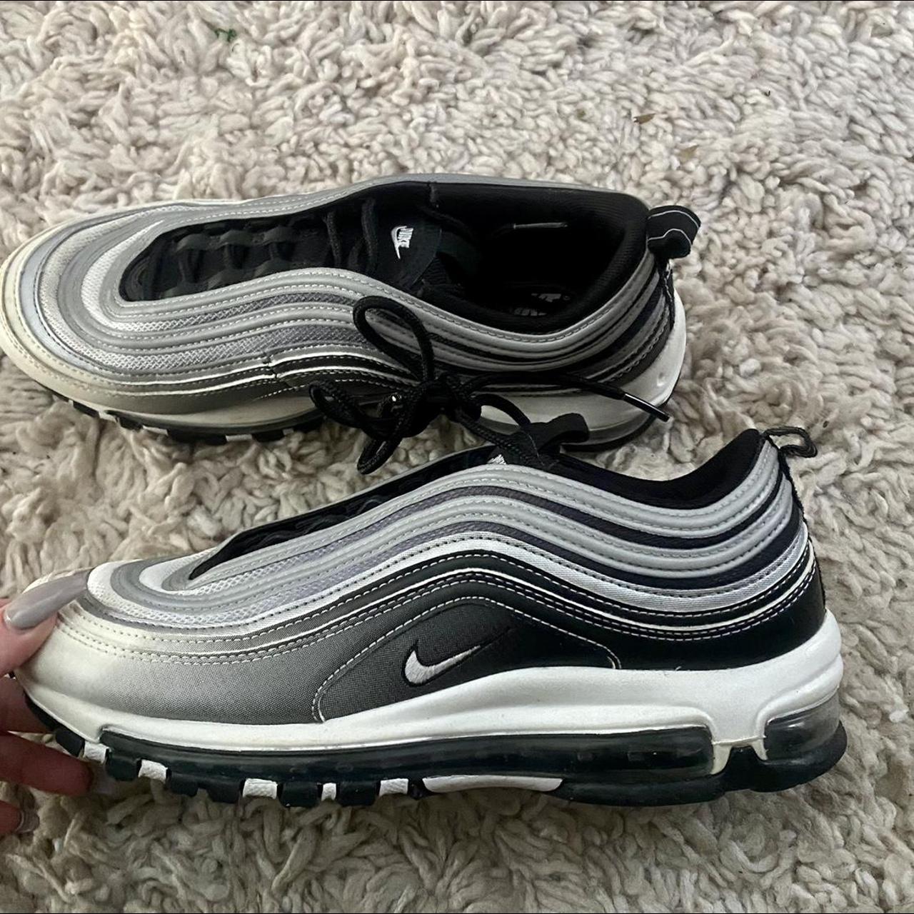 reflective nike air max 97s! perfect condition... - Depop