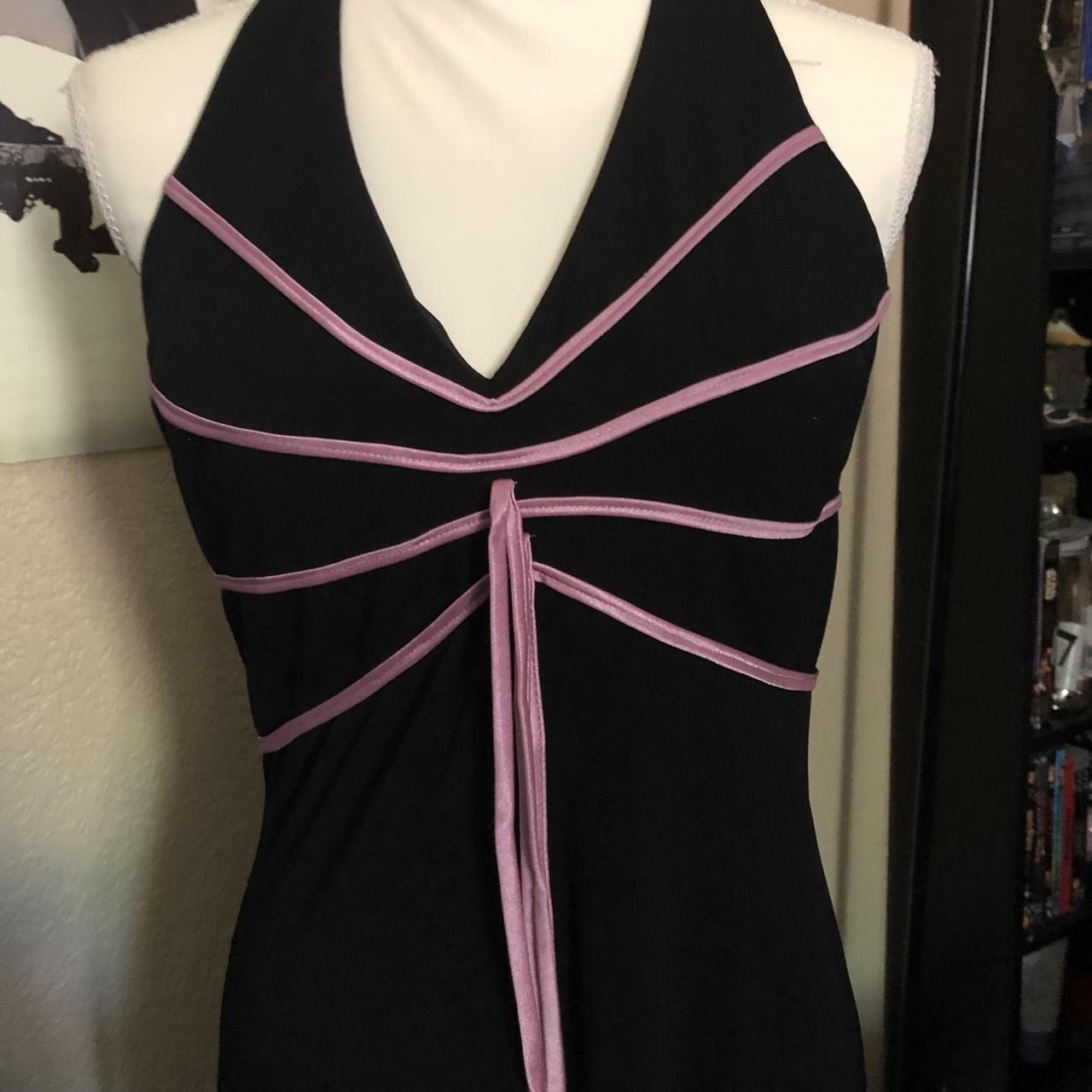 AGB Women's Black and Pink Dress (4)