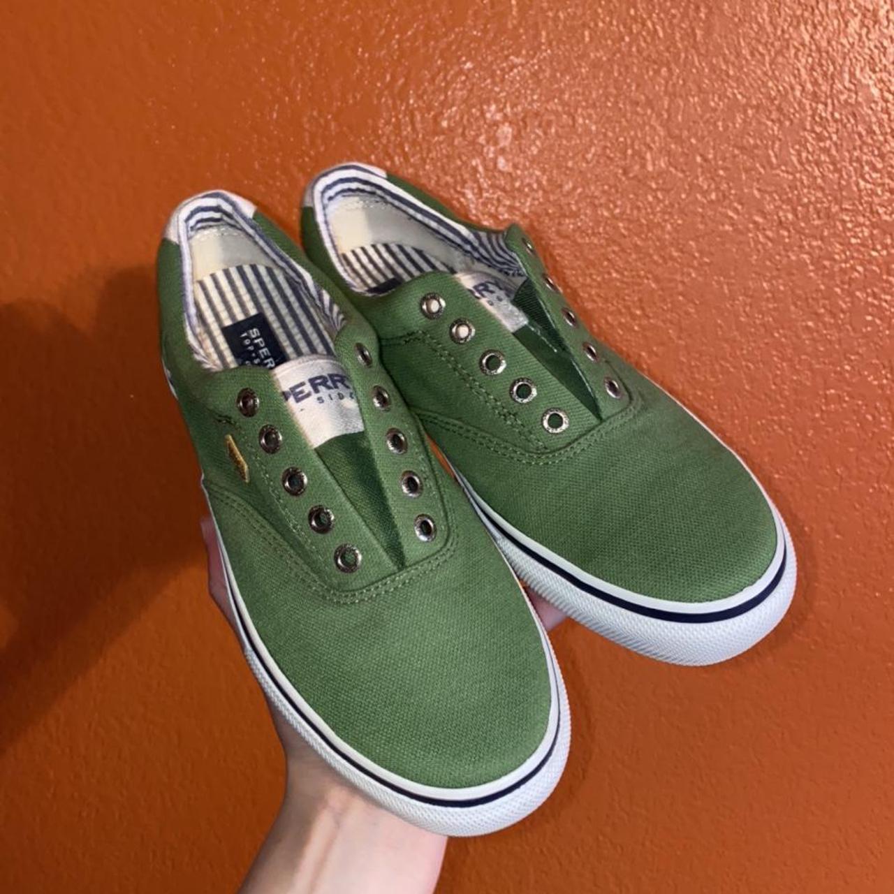 Green Sperry Top-Sider sneakers. I purchased these... - Depop