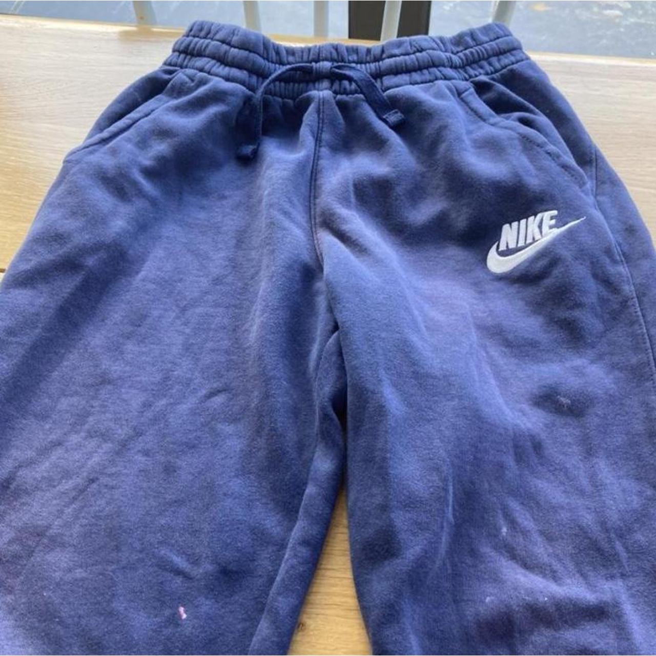 amazing nike navy tracksuit bottoms only selling as... Depop