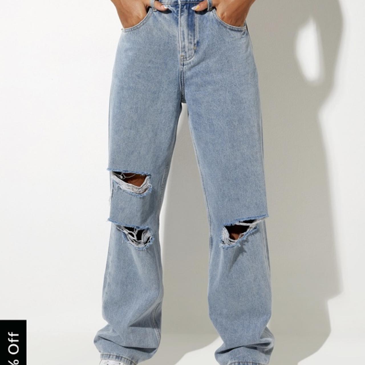 😇MOTEL RIPS PARALLEL JEAN IN LIGHT WASH😇, Brand
