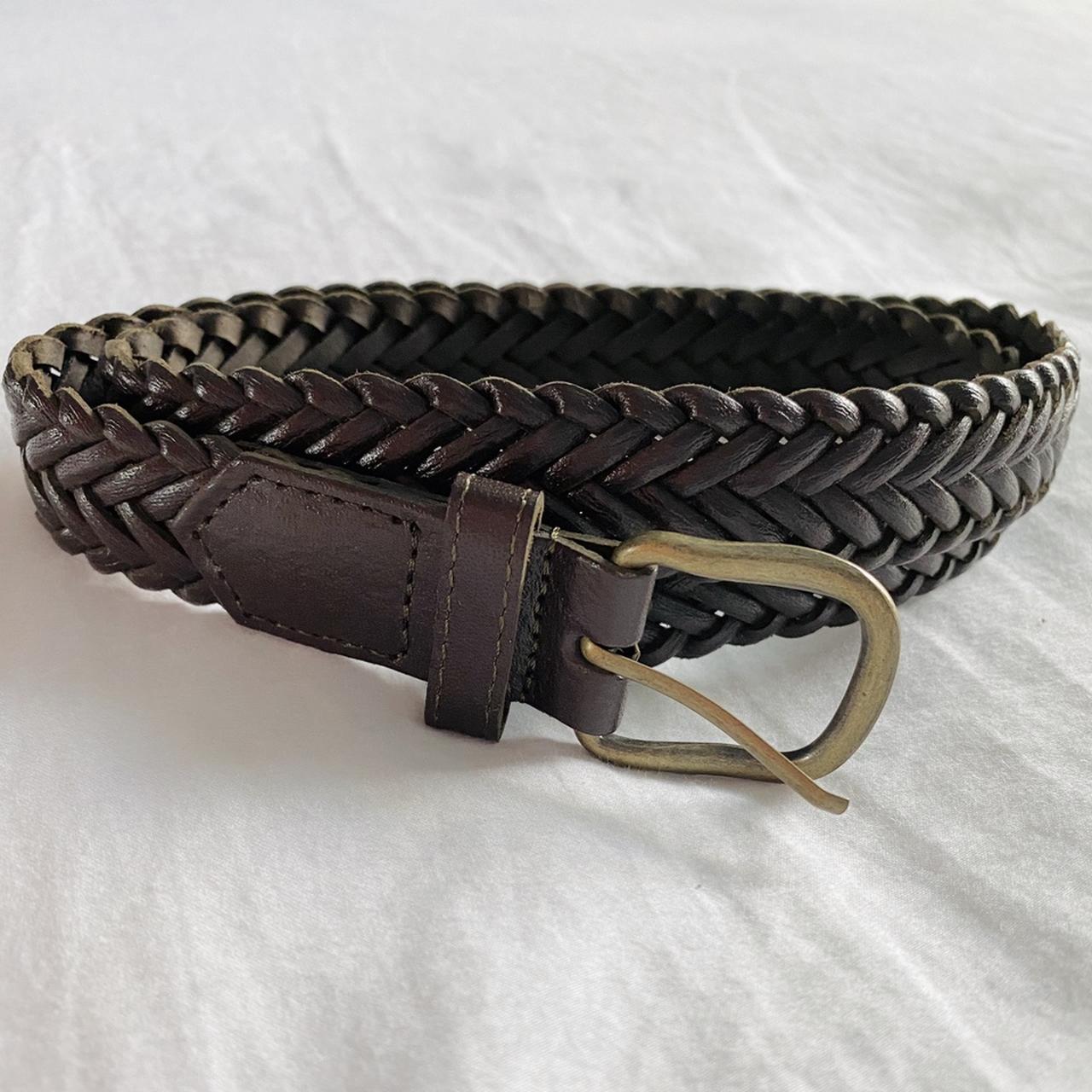 Levi's Brown Braided Belt in like new condition. Tag - Depop