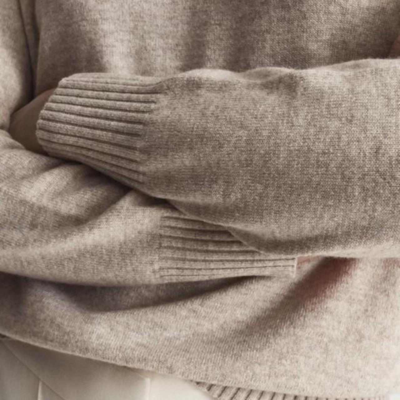 Bria Reiss wool cashmere blend jumper Neutral... - Depop