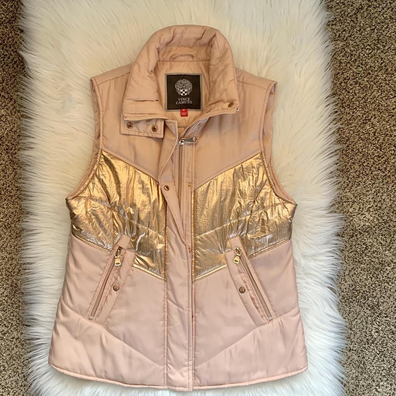 Rose gold puffer vest sale