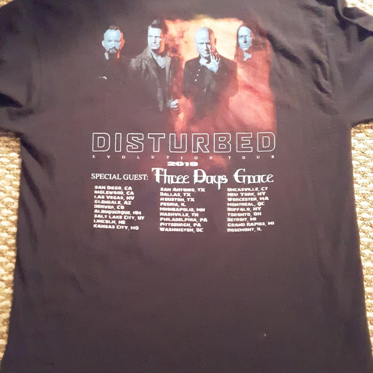 Disturbed evolution cheap tour shirt