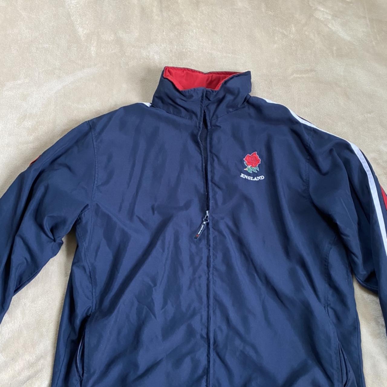 Vintage England Rugby Tracksuit Top Size XXL would... - Depop