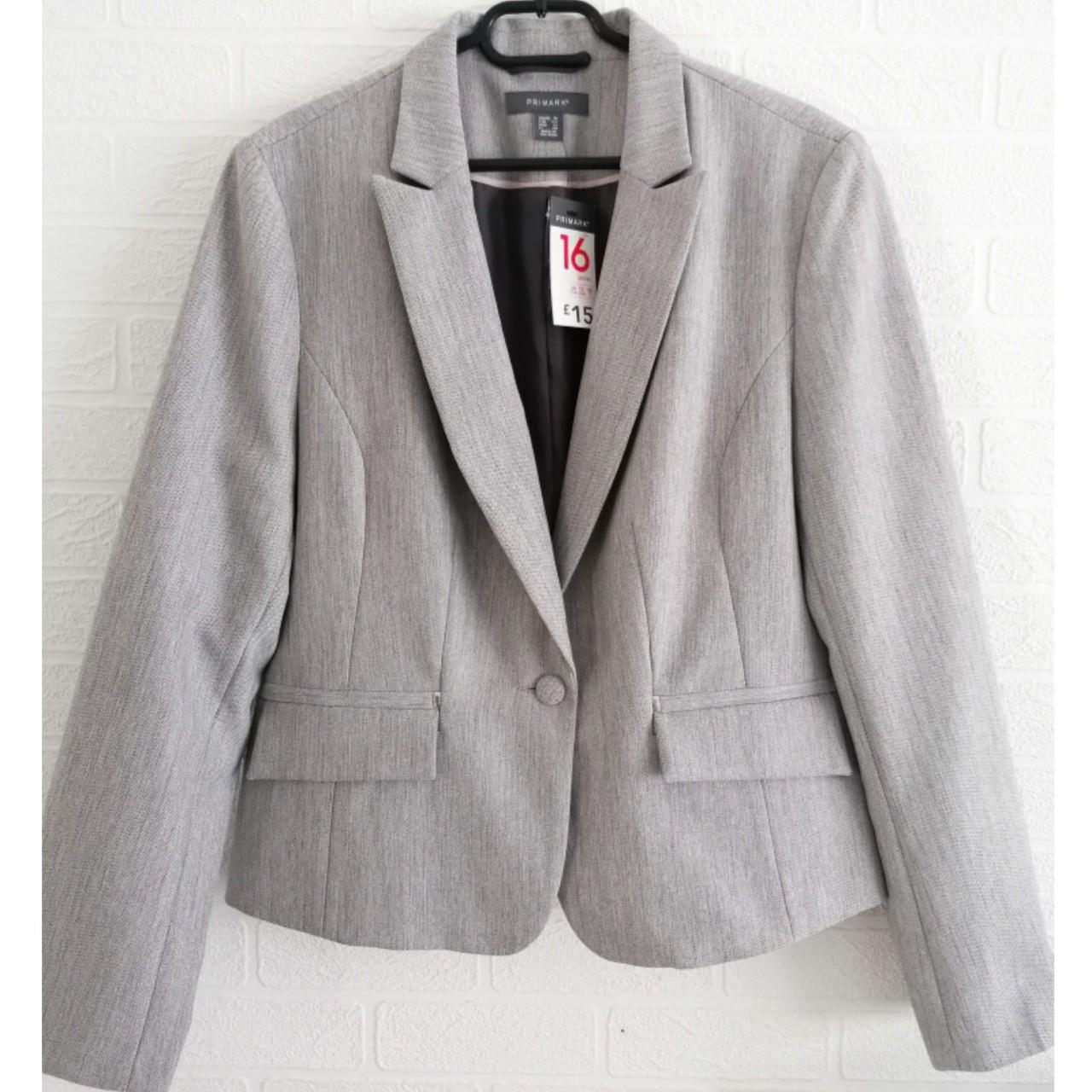 Primark Women's Grey Jacket Depop