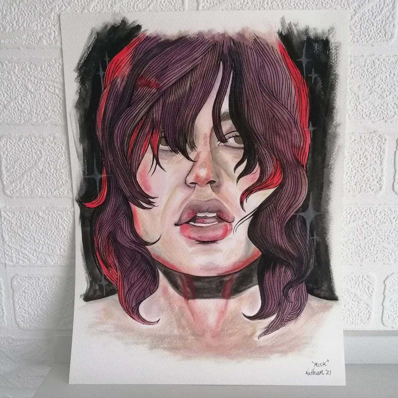 Black and Red Paintings | Depop