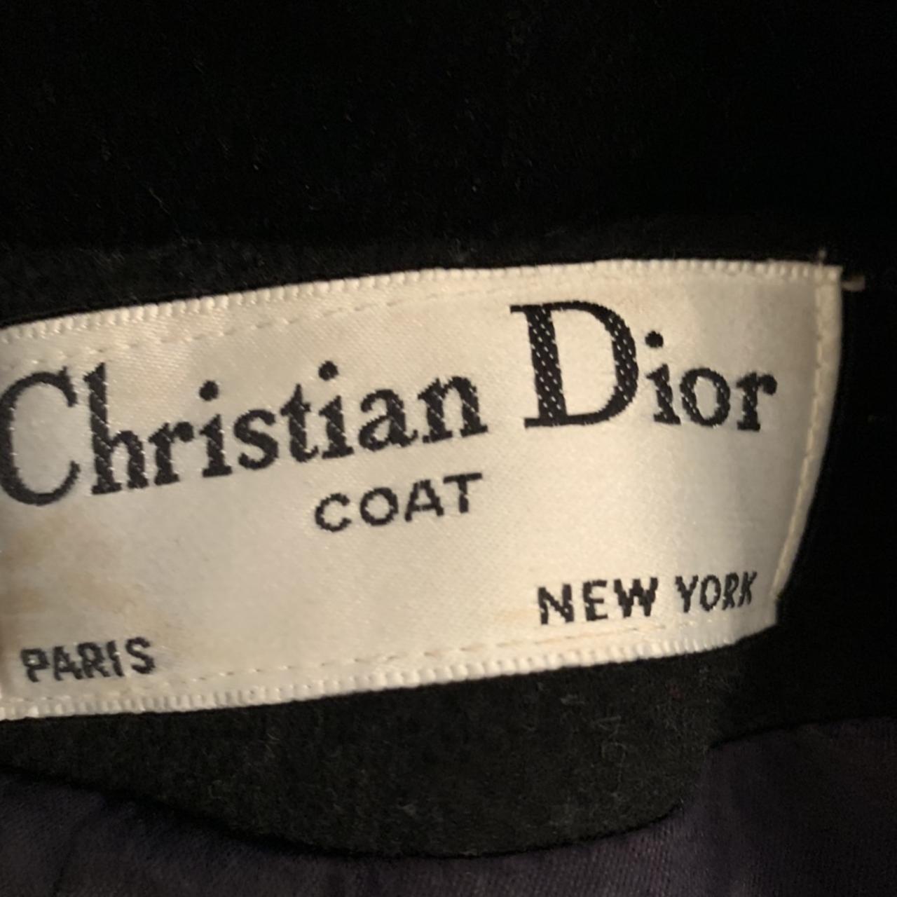 Vintage Christian Dior black coat - Depop