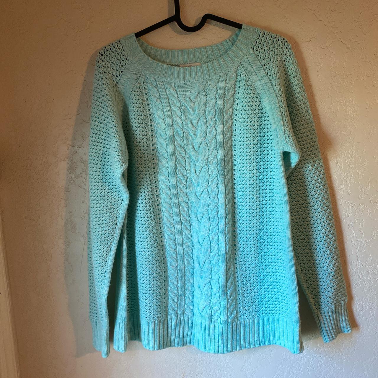 Womens St John Bay crochet cozy sweater. Sweater is... - Depop