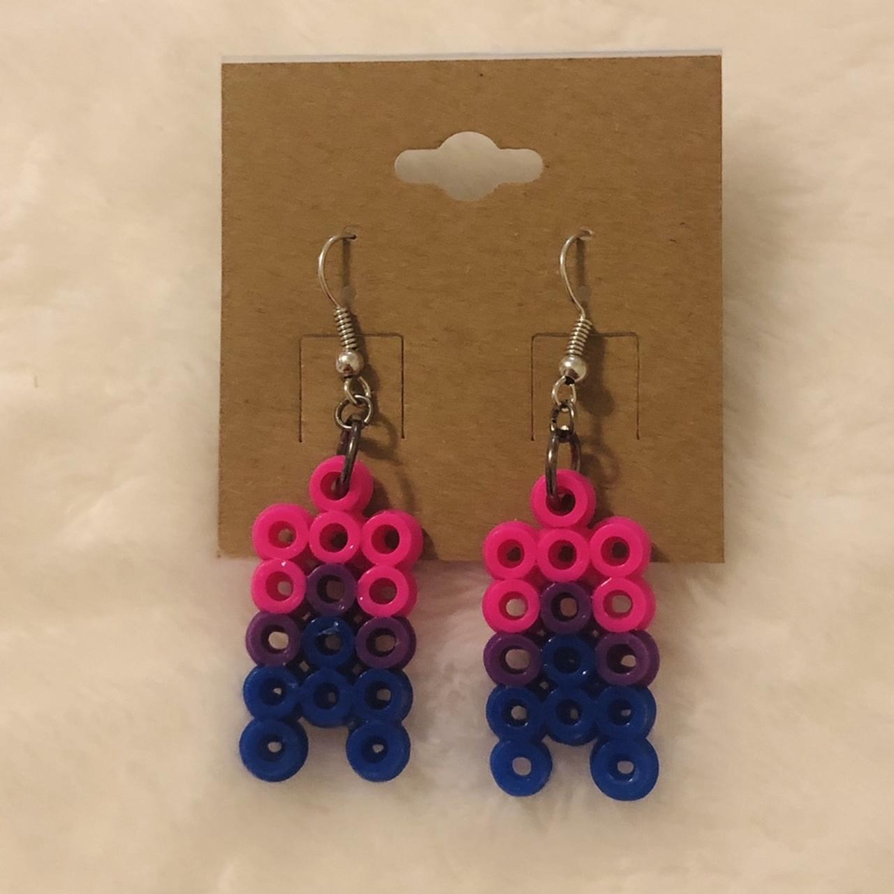 Perler Bead Queerrings- Bisexual Flag. Beads Are - Depop