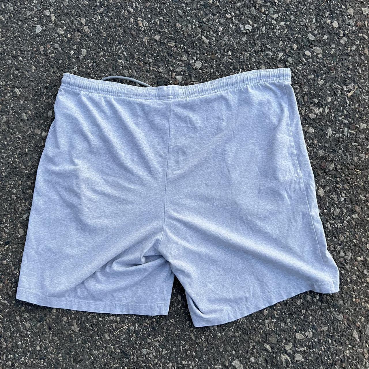 Y2K Nike Embroidered Swoosh Sweat Shorts Has... - Depop