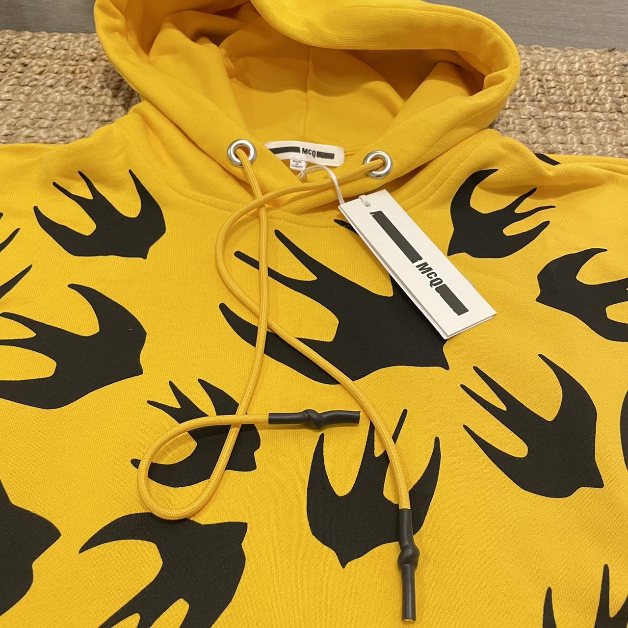 Alexander mcqueen store yellow hoodie