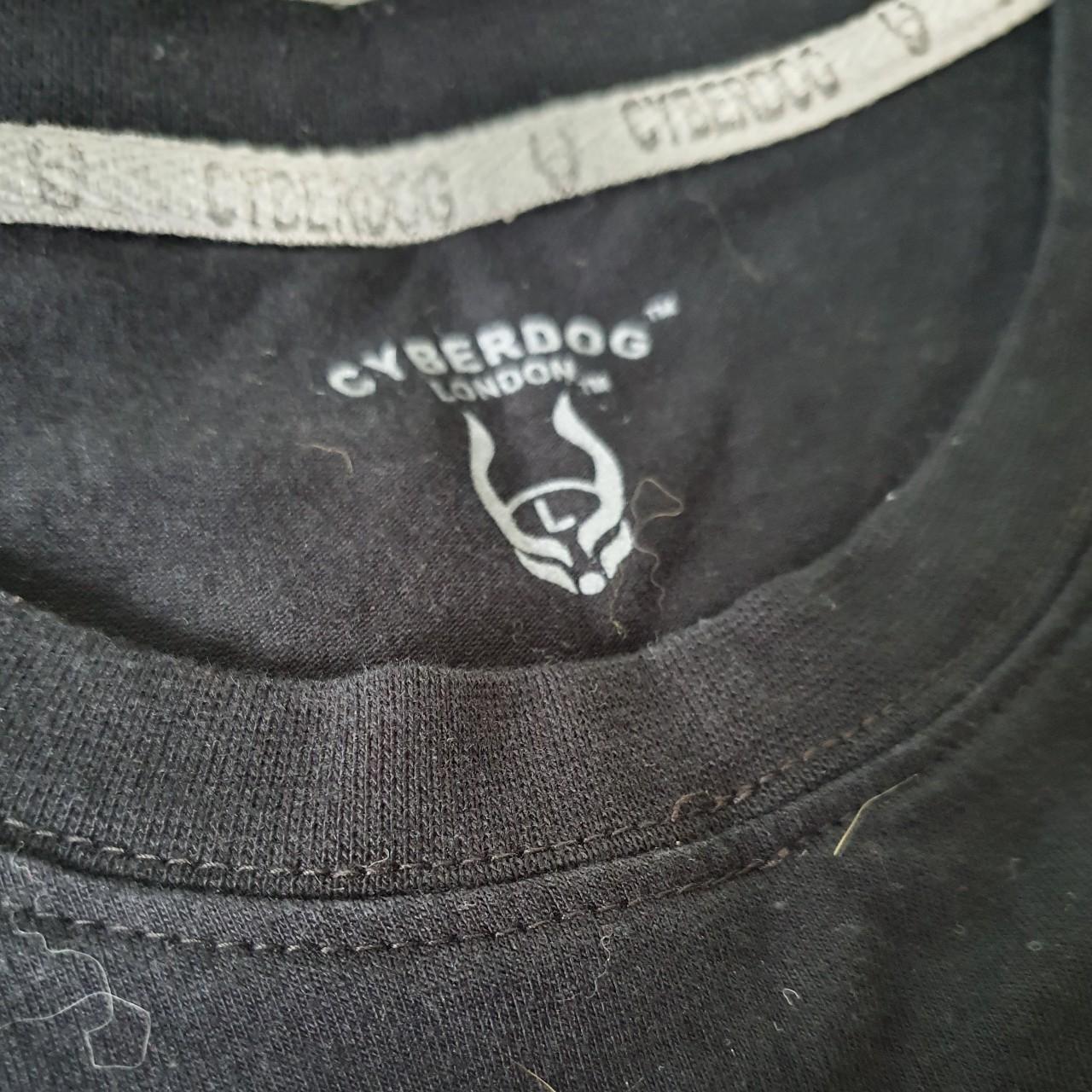 Cyberdog Black Velvet Logo Mens T-shirt. Bought in... - Depop