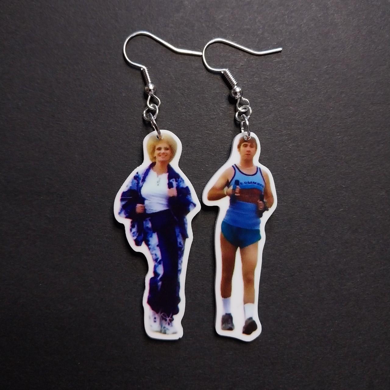 Kath and Kel Power Walking Earrings Super... Depop