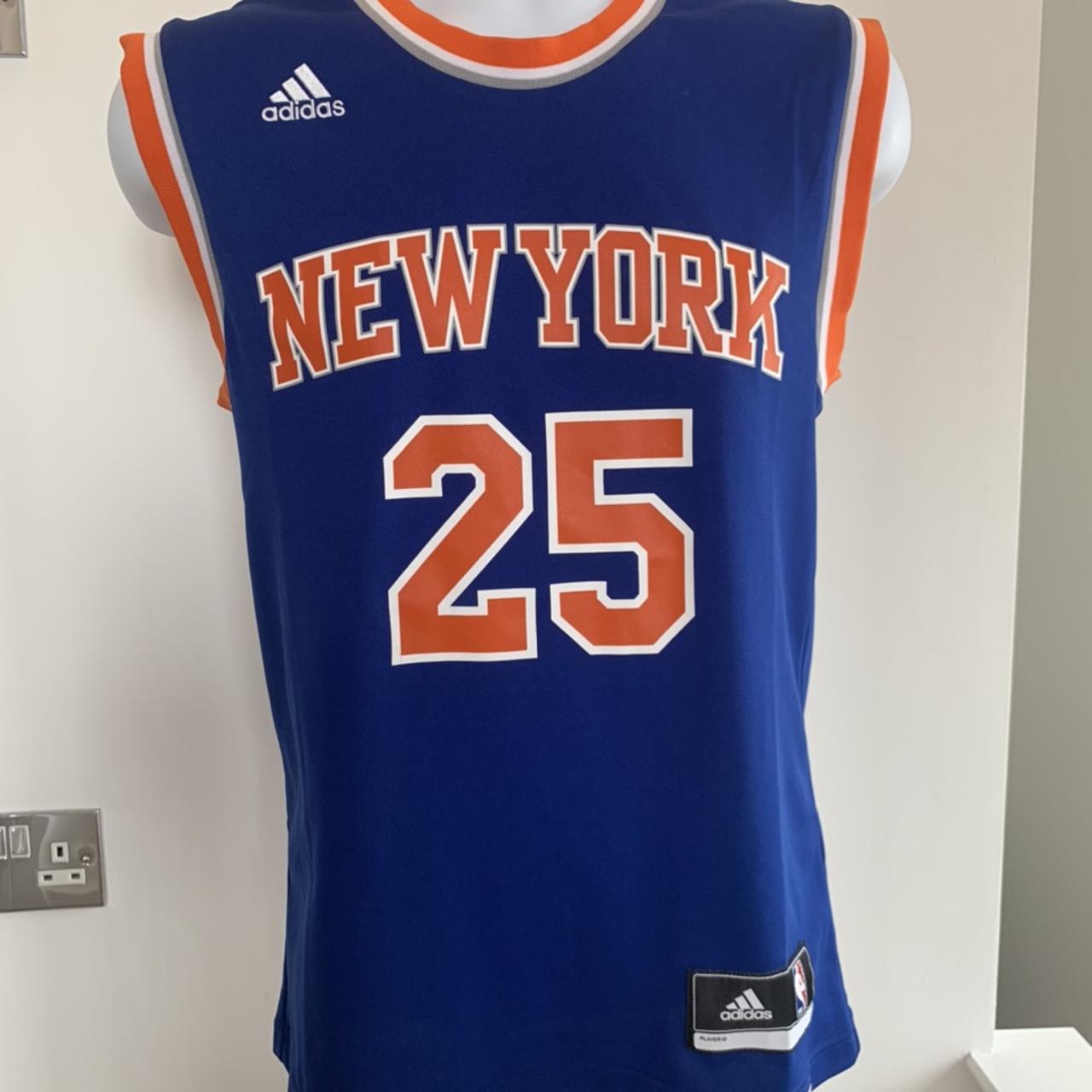 Derrick Rose Knicks Jersey Kids Size Small- Used Once - Depop