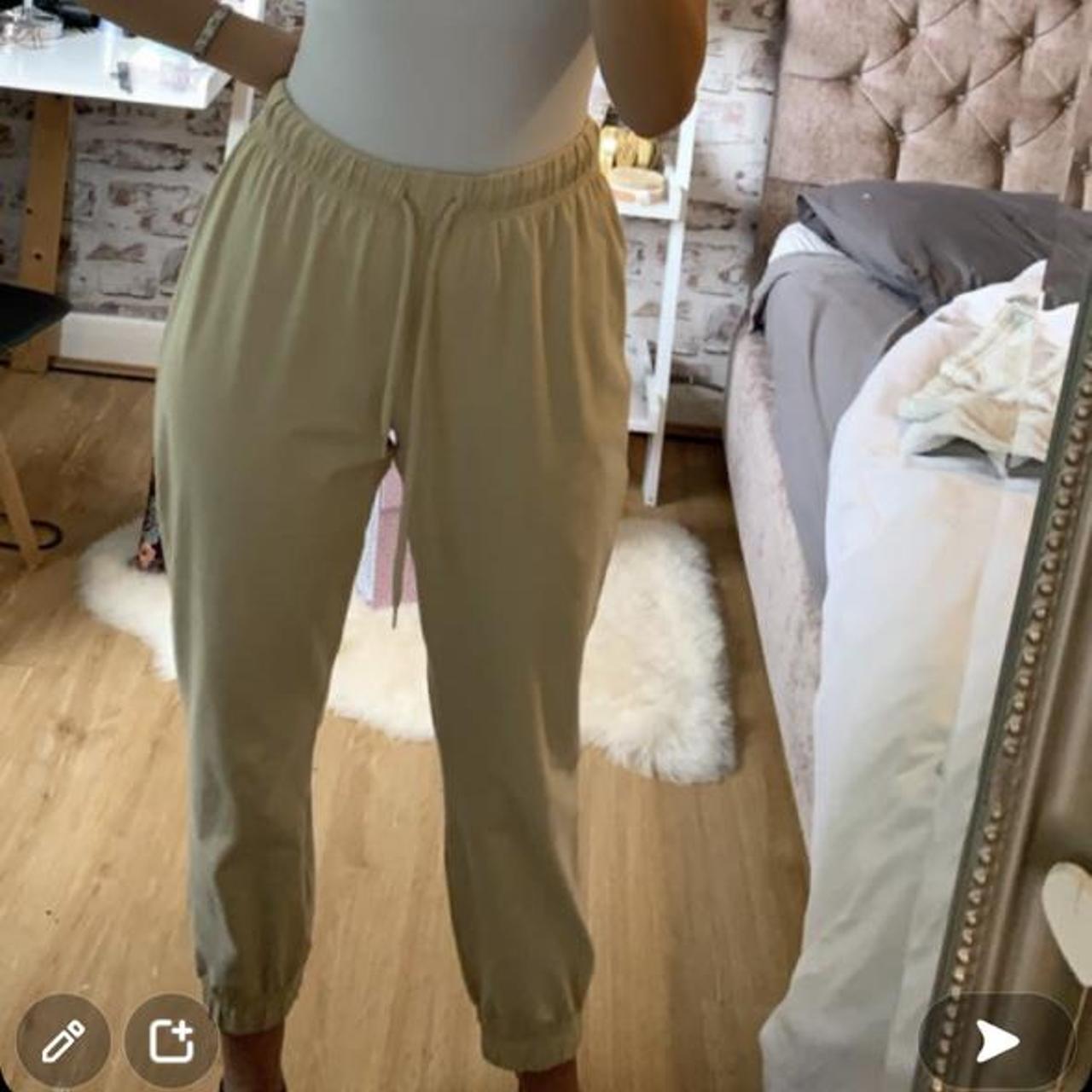 Top shop size S 8 ish beige joggers really comfy Depop