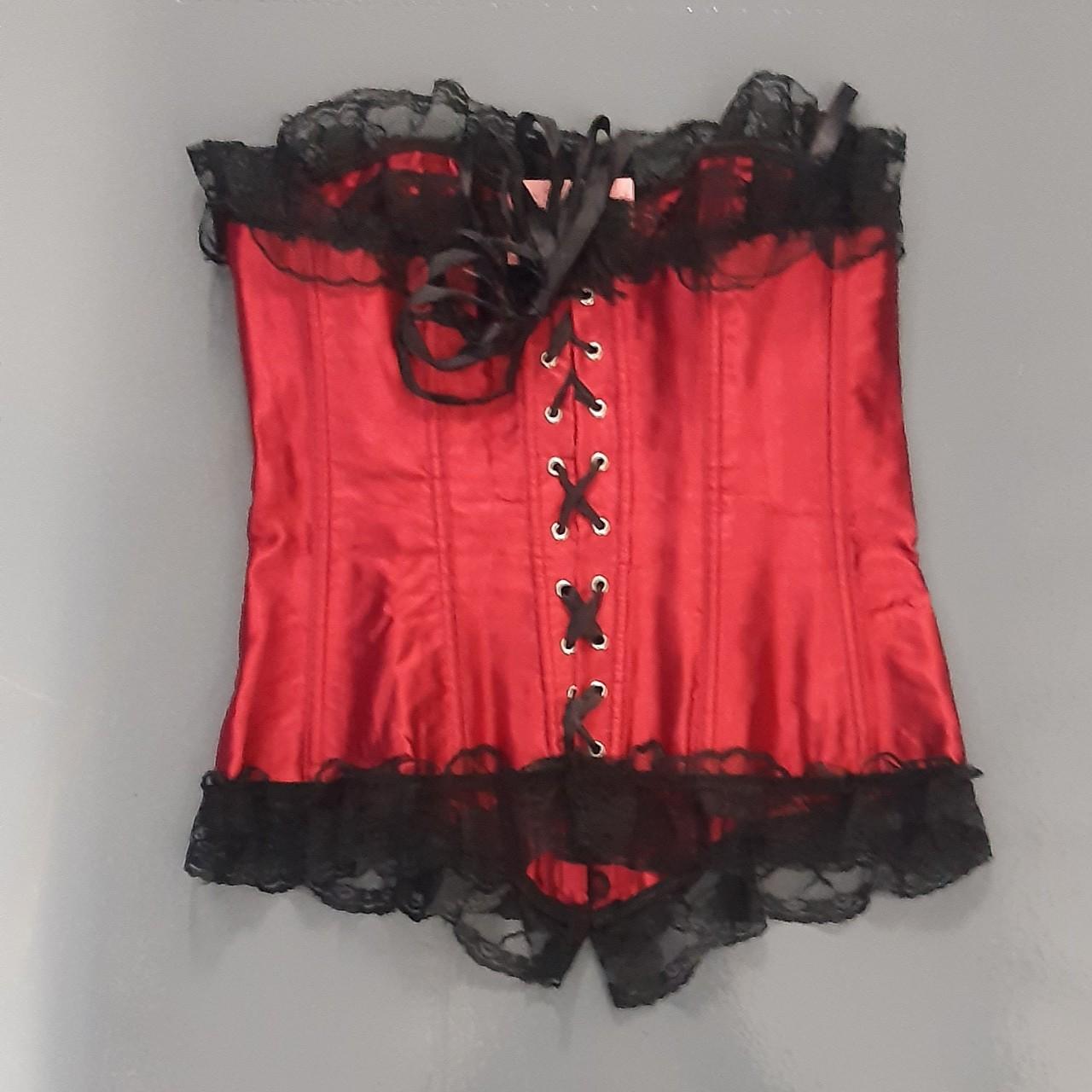 Rare Gothic Moulin Rouge basque.Blood Red Basque... - Depop