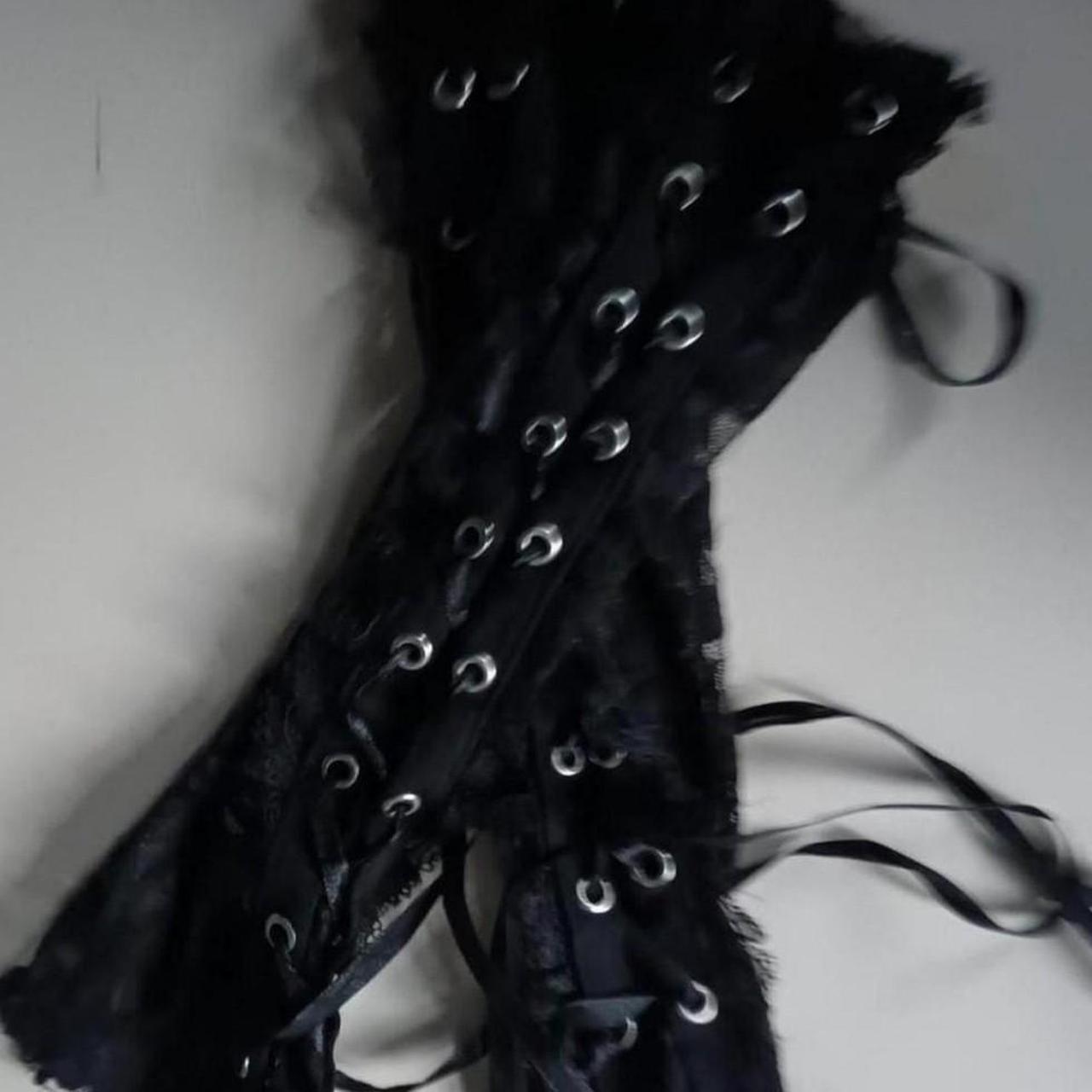 Trad Goth Black Lace corset sleeves/Arm... Depop