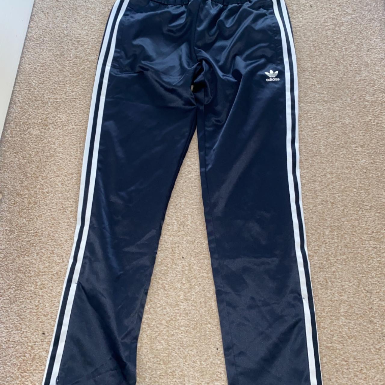 adidas blue windbreaker pants