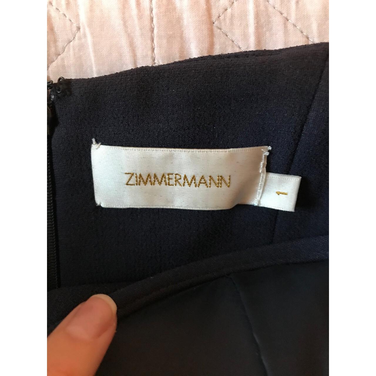 Zimmermann Navy Tarot Crepe Dress, Size 1. Excellent... - Depop