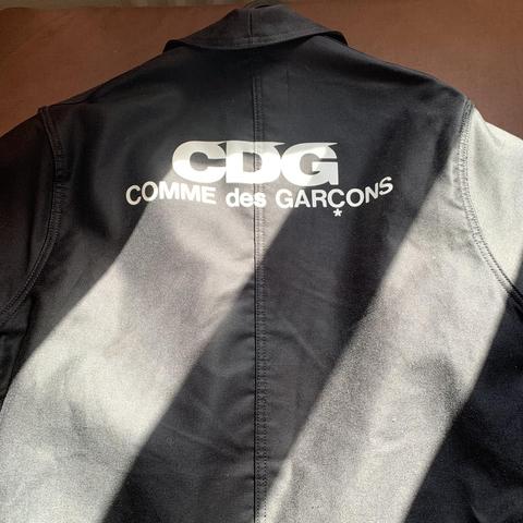 CDG le laboureur long work jacket Size: M 10/10... - Depop