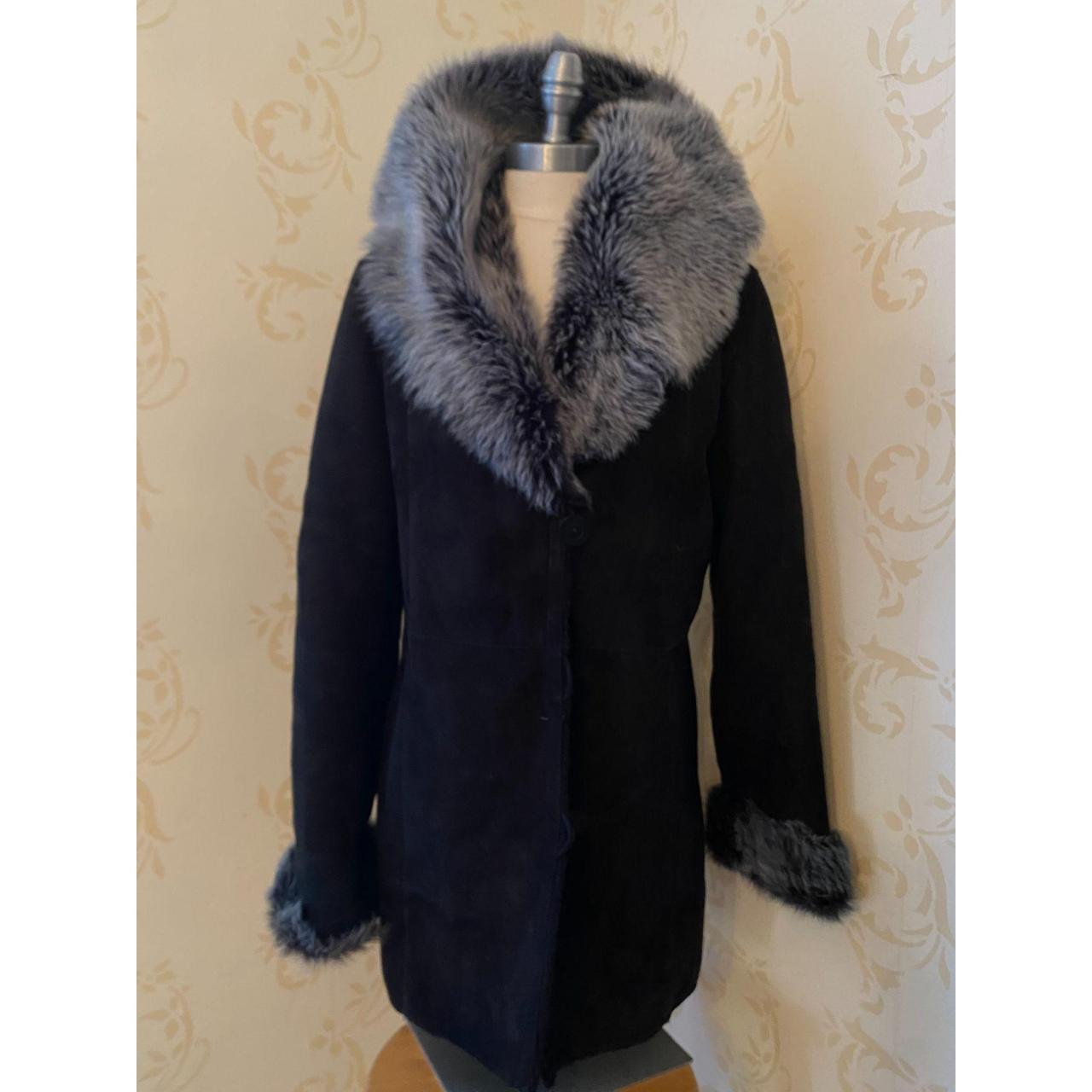 Blue Duck Sheepskin Shearling Jacket Ladies Size... - Depop