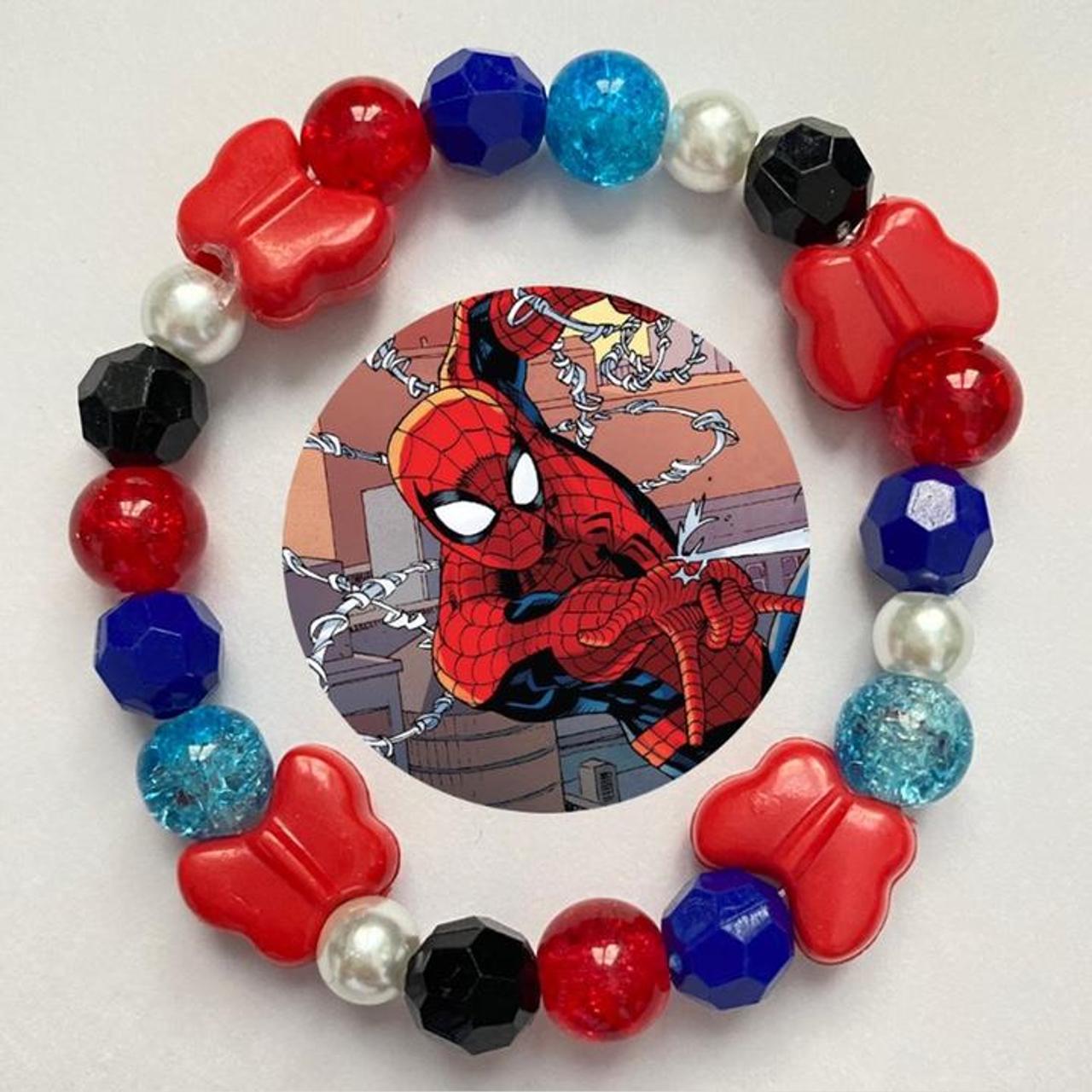 Spiderman Bracelet ☁︎ 6 1/2 in long - size too big... - Depop