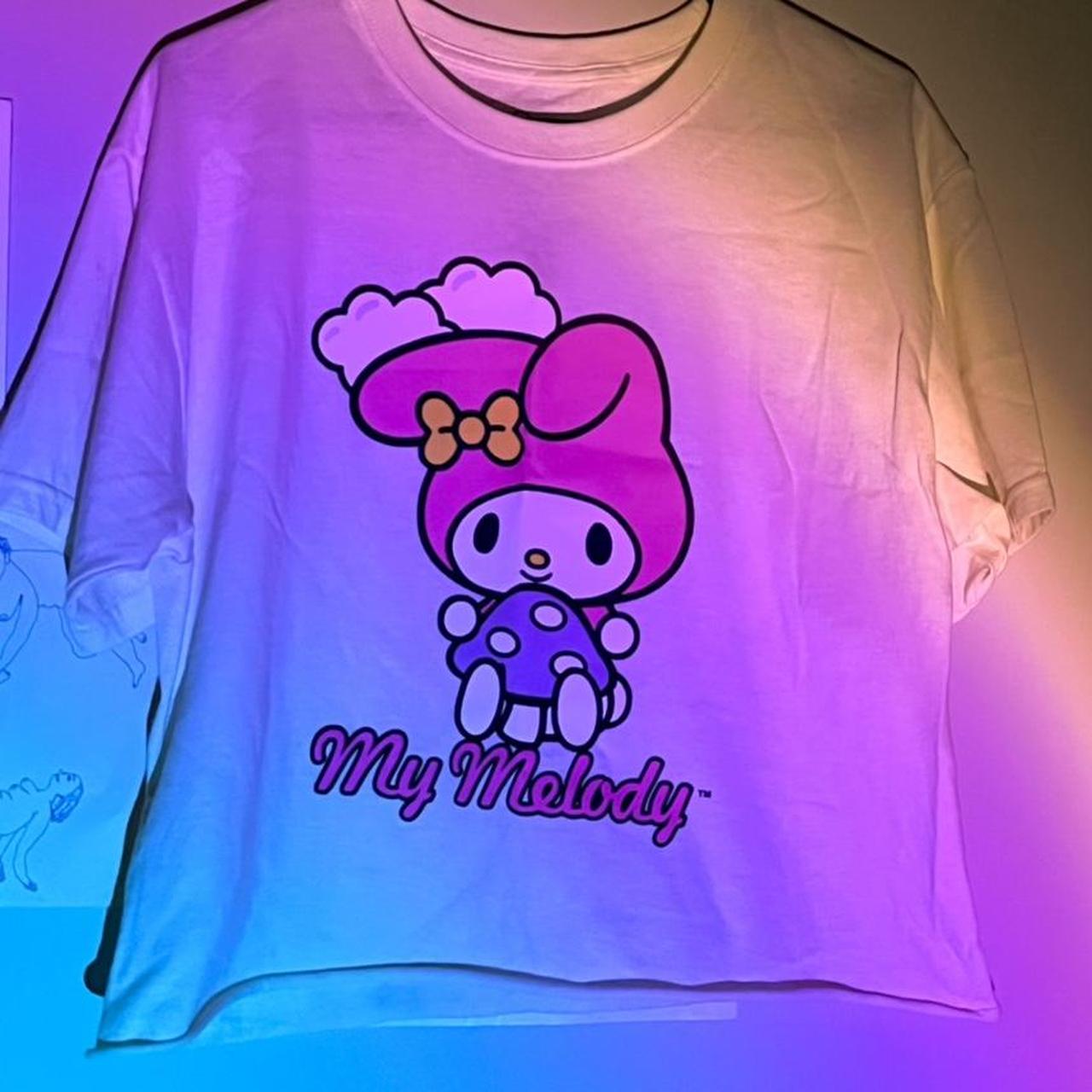 cute my melody shirt with front and back design!... - Depop