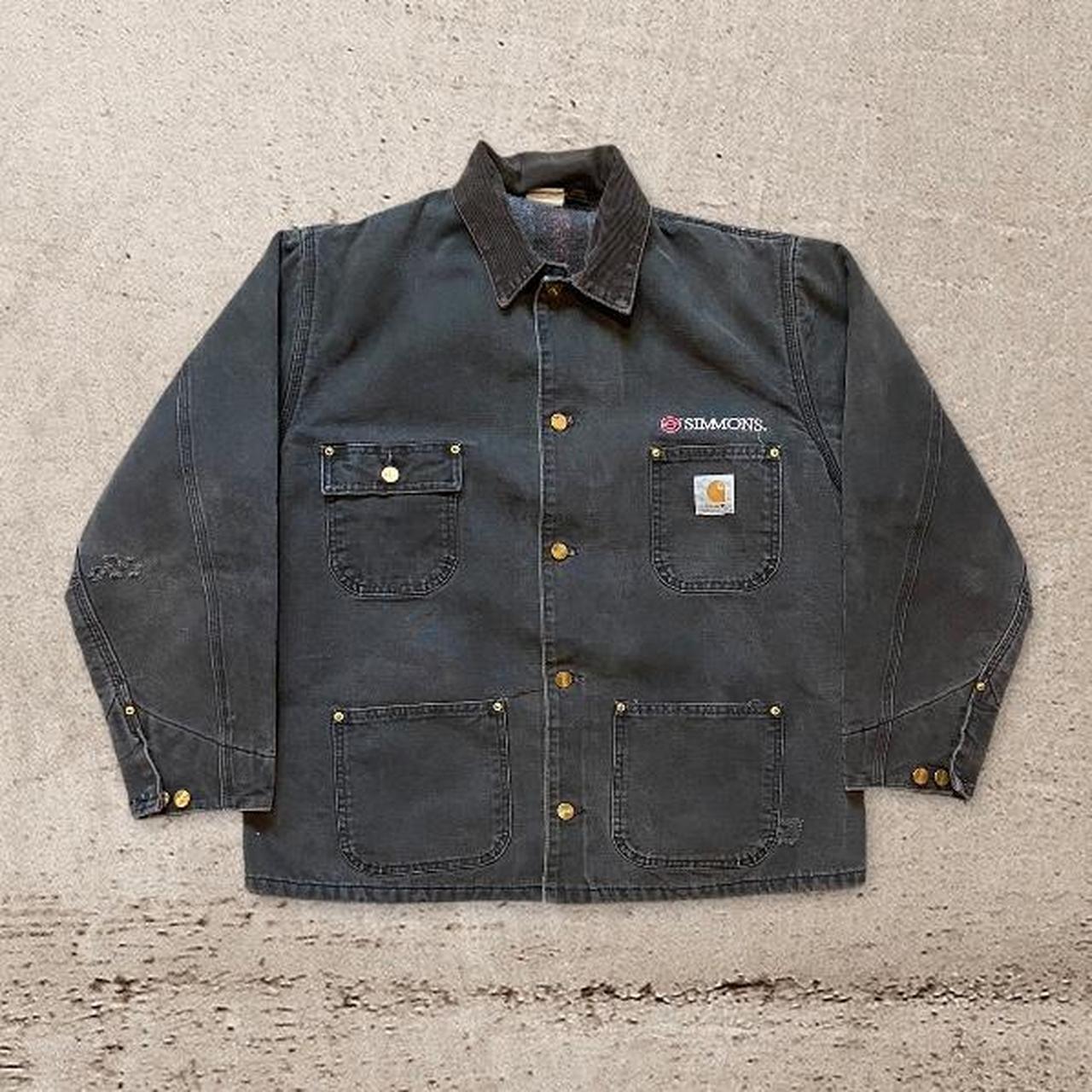 1980s carhartt detroit jacket. vintage carhartt... - Depop