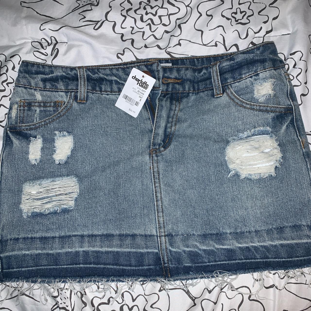 Charlotte russe jean store skirt