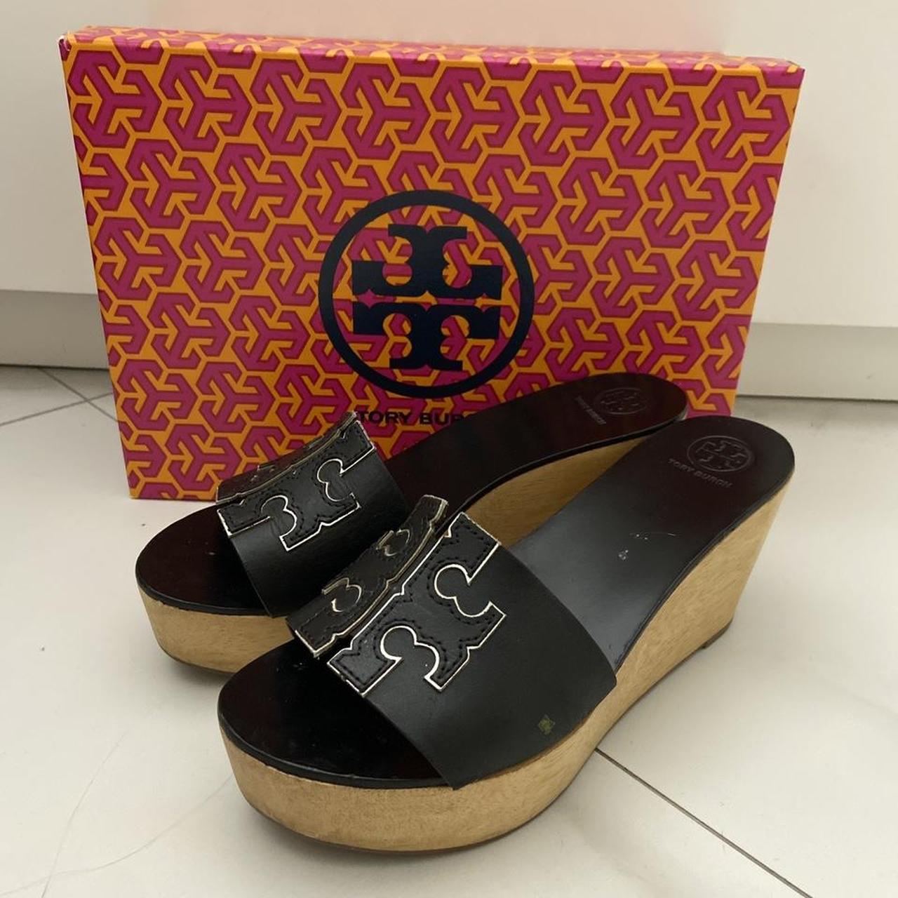 tory burch 80mm ines wedge slides