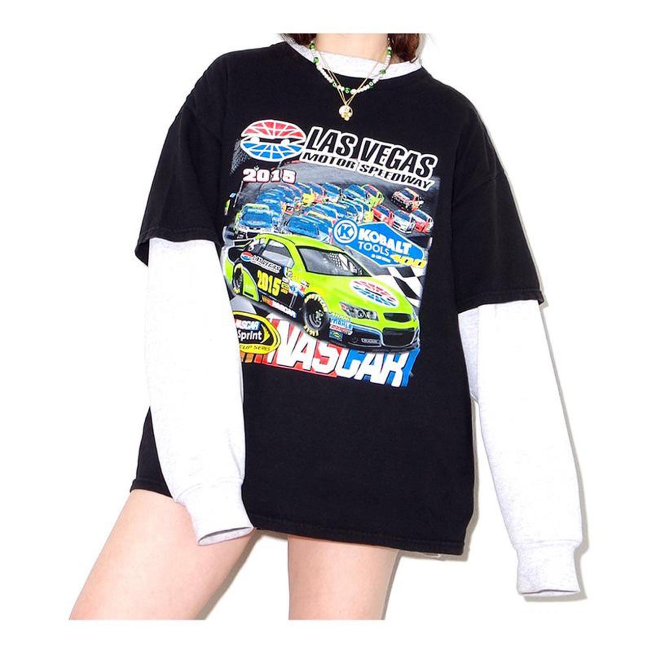 thrifted NASCAR racing tshirt with iconic color way... - Depop