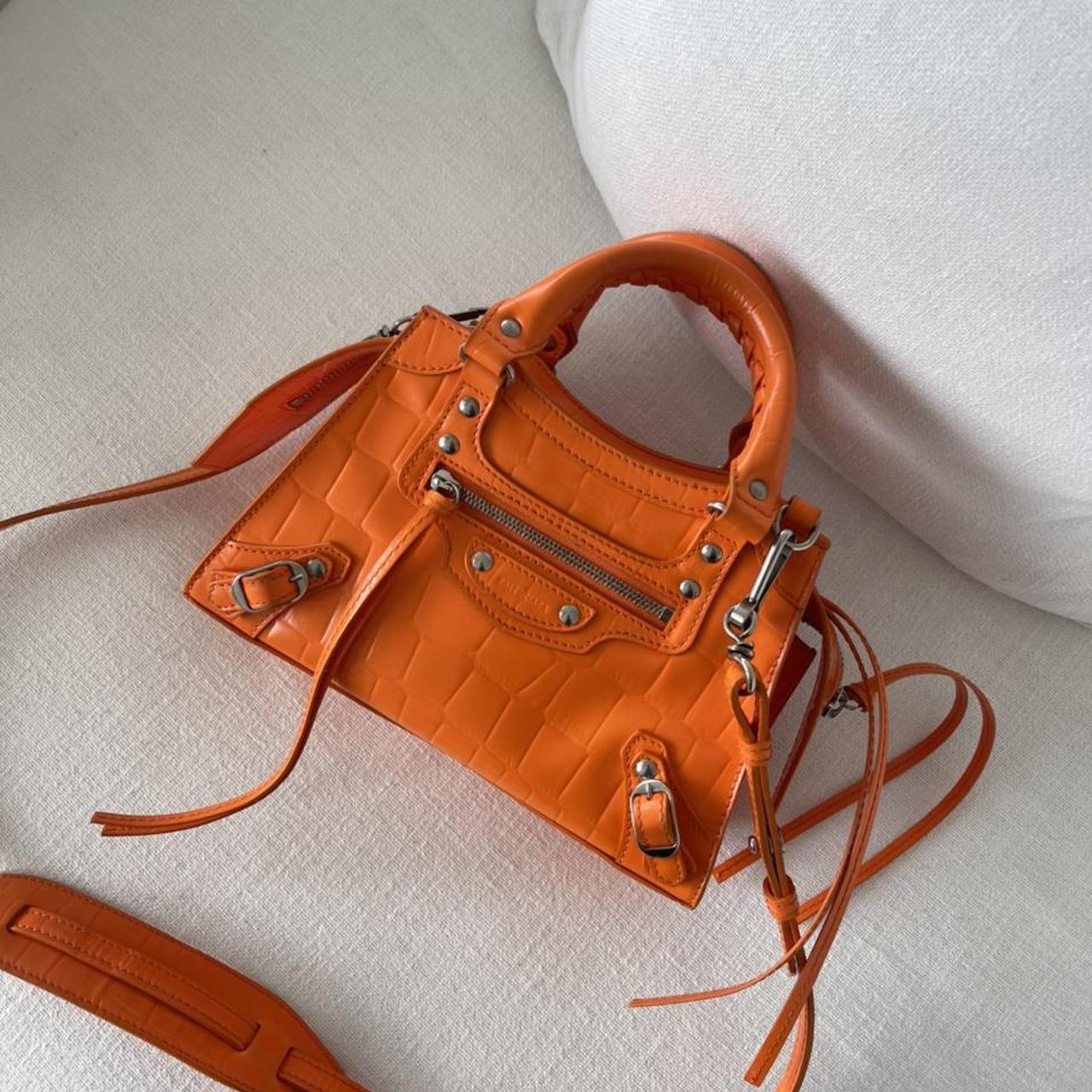 Balenciaga Orange Mini Classic Neo Depop